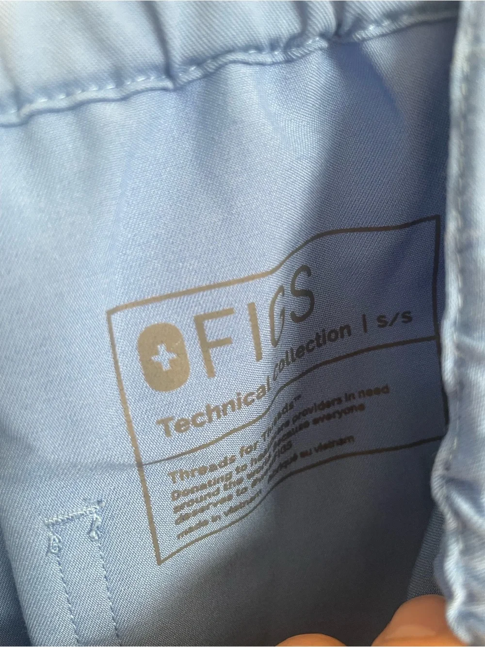 Figs Men's Light Blue Elastic Waist Joggers